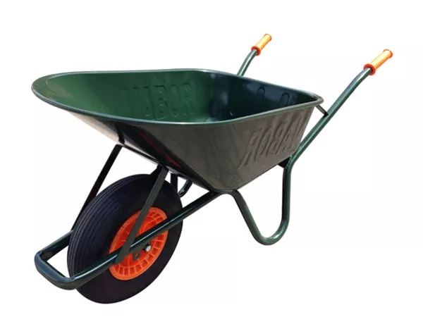 VABOR kruiwagen gelakt 2Ply luchtband - tubeless - PP velg - rollager - 1.1mm - groen