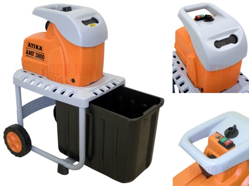 Atika Hakselaar , elektromotor 2800 W, met geïntegreerde opvangmand