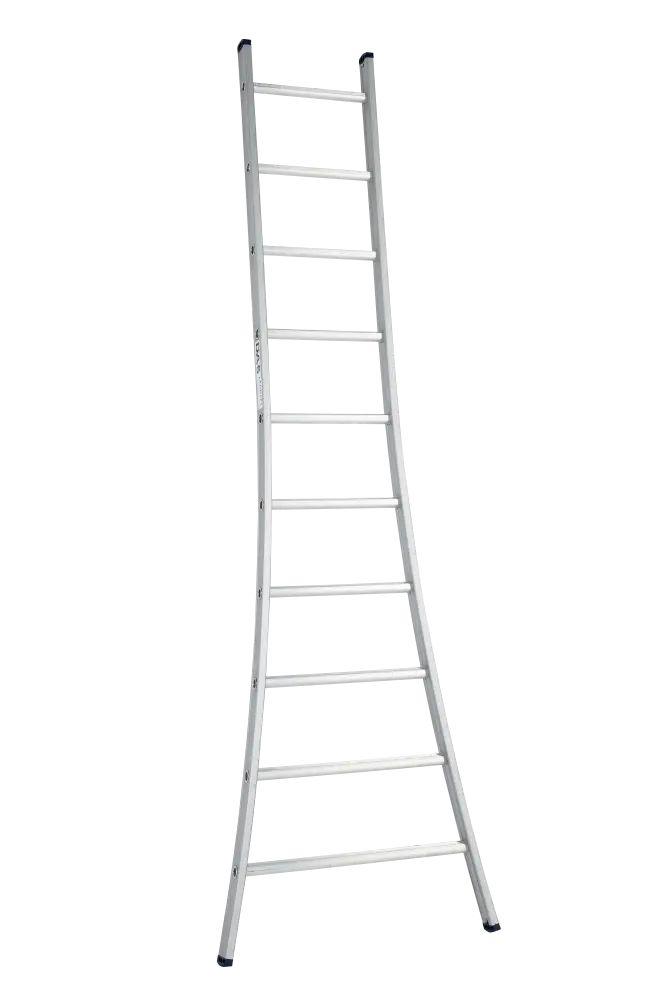 DAS 1-delige ladder 'Atlas' 10 sporten - Gebogen boom