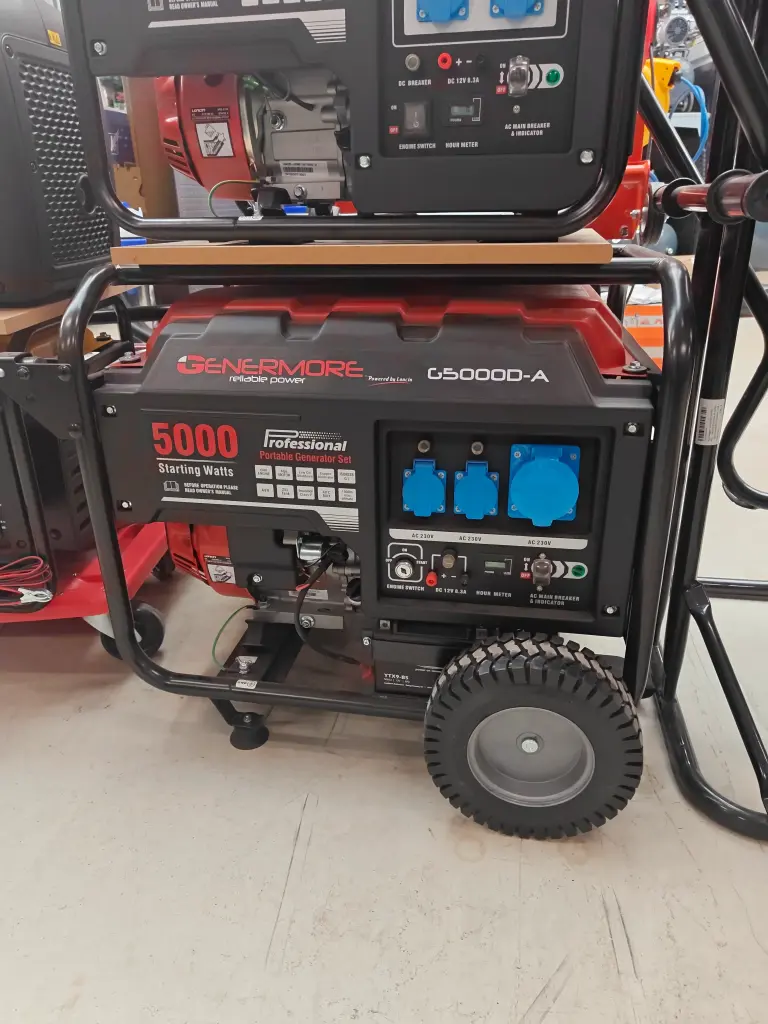 Genermore Generator 3x 230v - 5,0kva