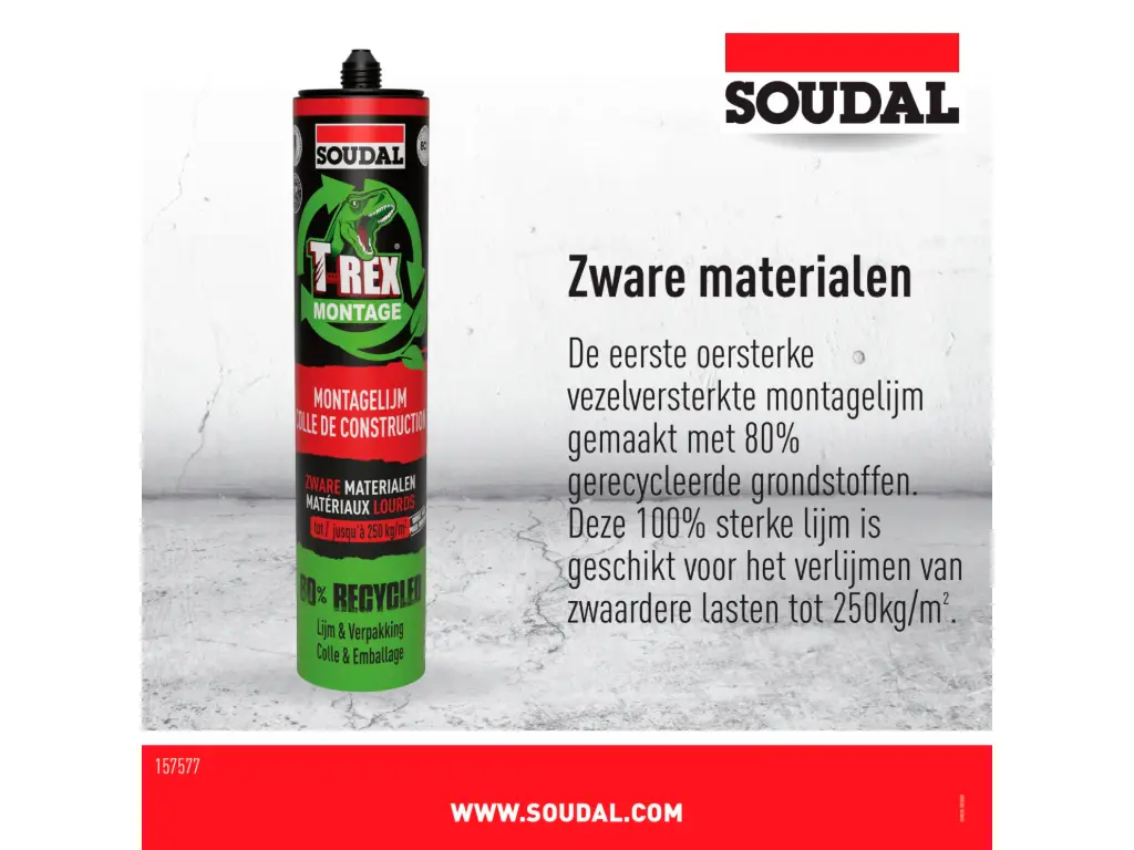 Soudal T-rex Direct Vast montagelijm 380g
