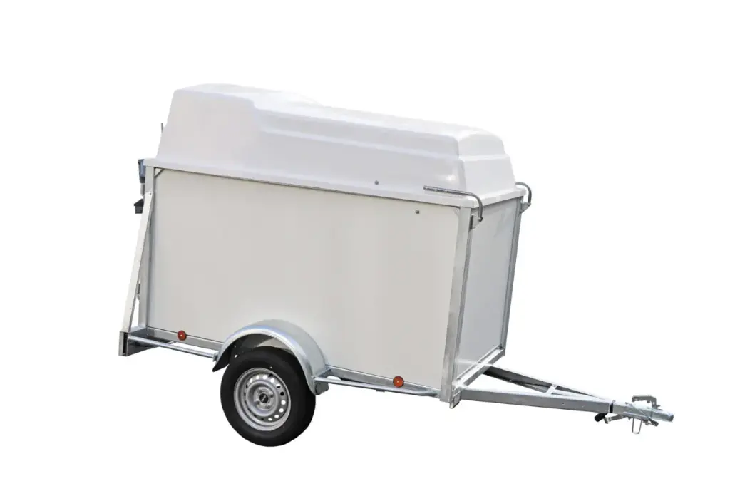 BW Trailer - Gesloten aanhangwagen - Poly dak - 2000x1100x1400 - EA - Met achterspon
