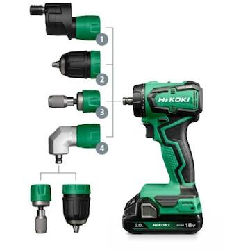 Hikoki Accu boor-schroefmachine - 18V - Verwisselbare kop