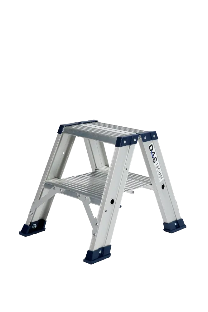 [5994035-DT2A] DAS trapladder dubbel 'Hercules' 2 treden