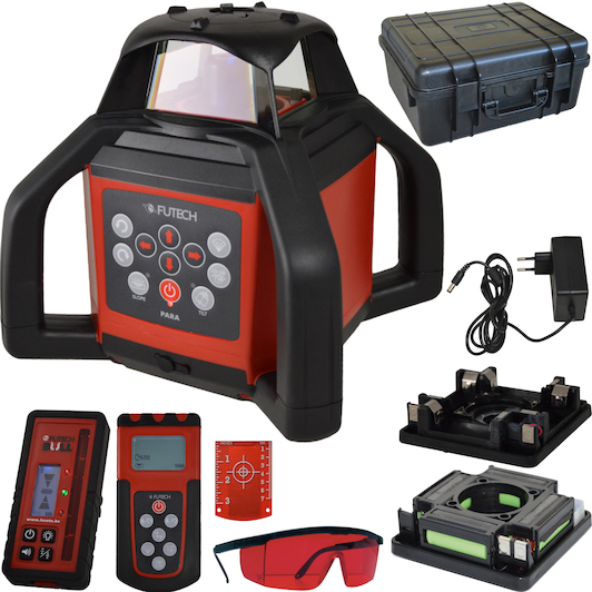 Futech Para ONE rotatielaser - Rood - INCL ontvanger MM