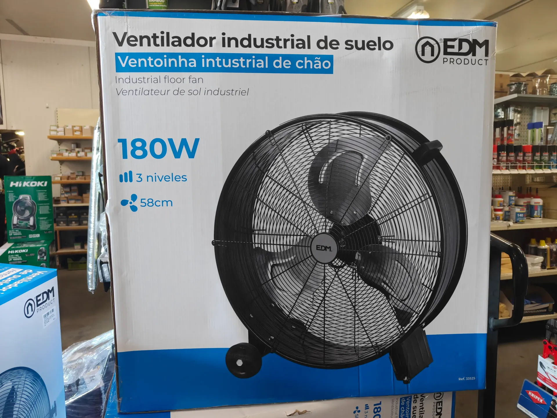Industriele ventilator - Vloermodel - 180W