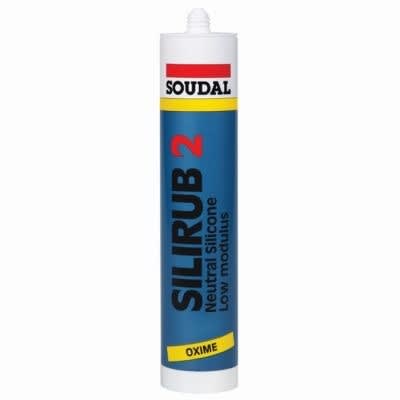 Soudal 300mL Silirub 2 White 15