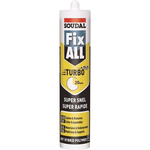 [124805] Soudal 290ML FIX ALL TURBO GRIJS/GRIS