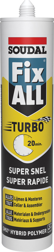 Soudal 290ML FIX ALL TURBO ZWART/NOIR