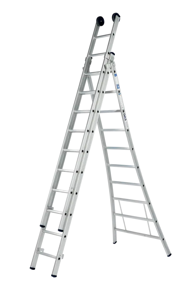 [5994012 G310A] DAS 3-delige schuifladder 'Atlas' 10 sporten