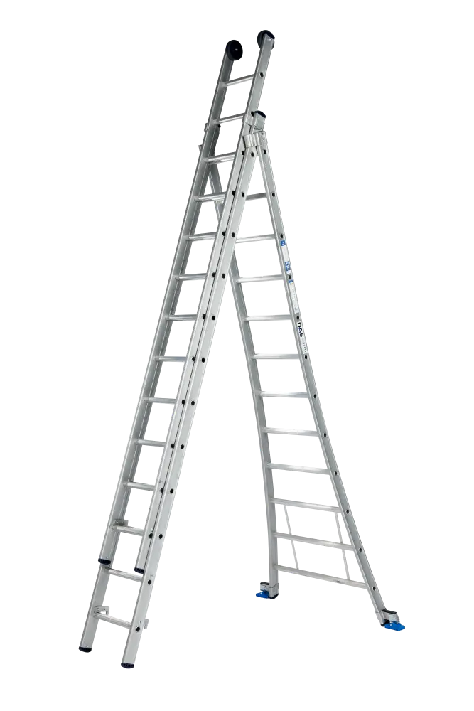 DAS 3-delige schuifladder 'Atlas' 12 sporten