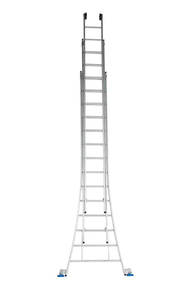 DAS 3-delige schuifladder 'Atlas' 14 sporten