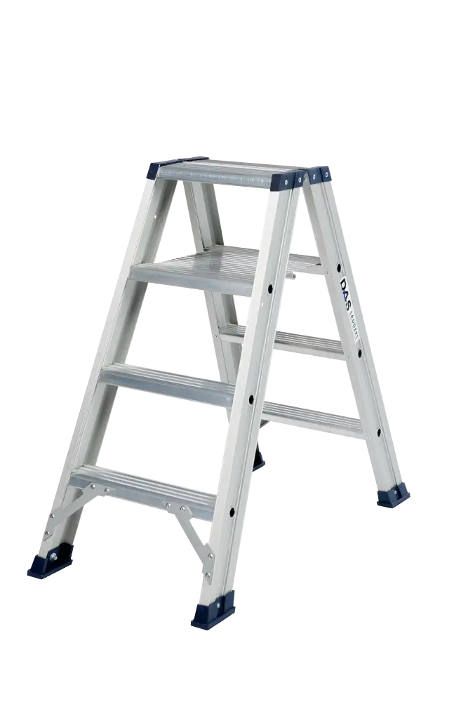 [5994006 DT4A] DAS trapladder dubbel 'Hercules' 4 treden