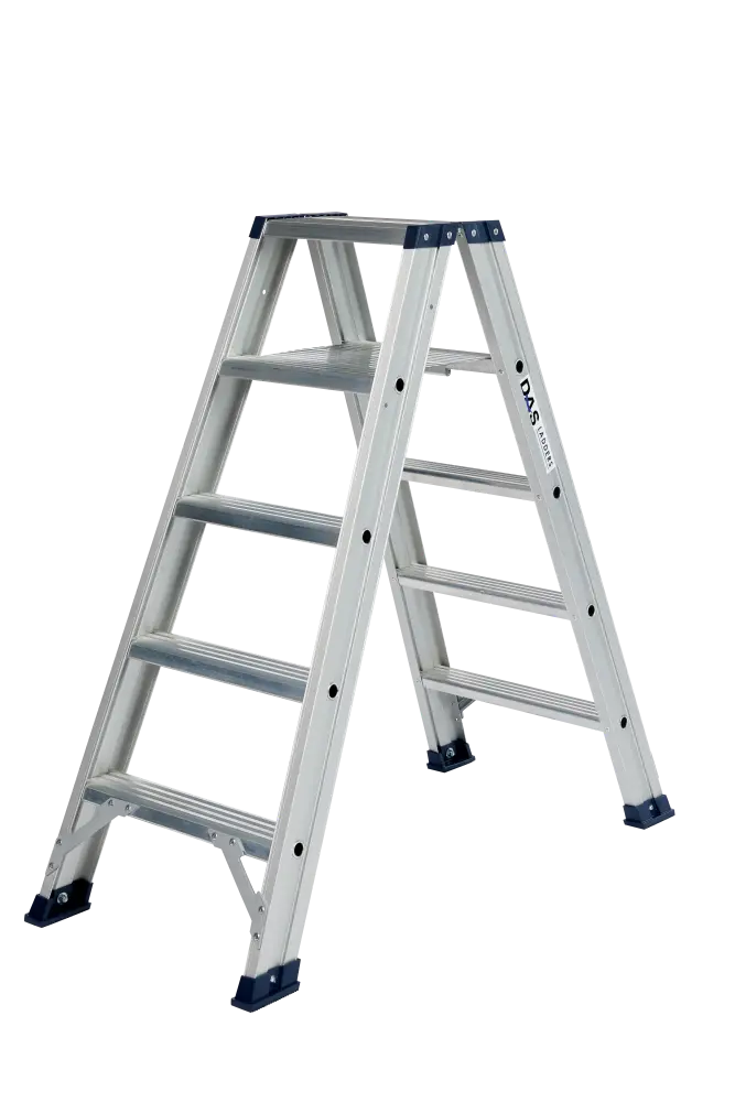 [5994007 DT5A] DAS trapladder dubbel 'Hercules' 5 treden