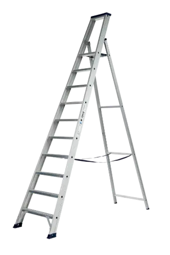 [ET10A] DAS trapladder enkel 'Hercules' 10 treden