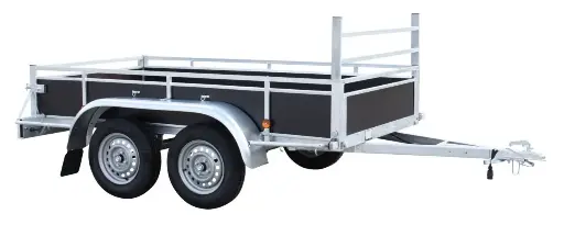 [2213da] BW Trailer - Bakaanhangwagen 2200x1300x380 - DA - Bruin hout - 750kg