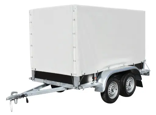 Optie Kader + zeil grijs - Huif - 2540x1300 - Binnenhoogte 1500mm