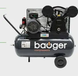 [KOM50400] Bauger compressor 50L - 400L/min 2 zuigers