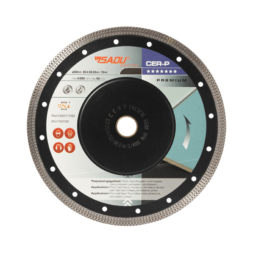 [063338B] Sadu Diamantschijf Premium 230x22,23mm CER-P