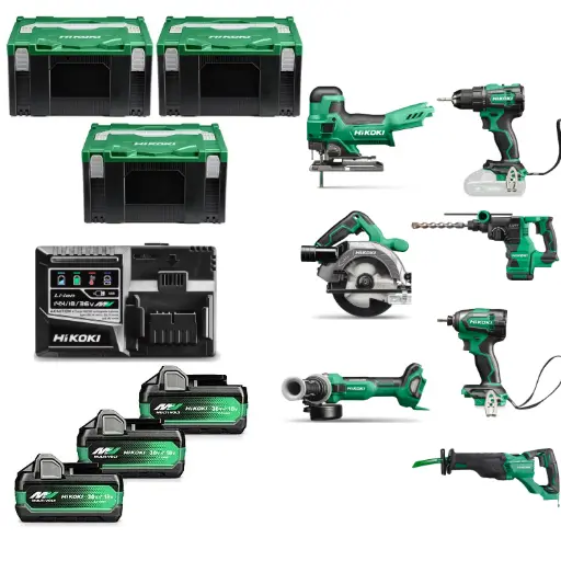[KC18H7B-MVA3] Hikoki Comboset 7-Delig