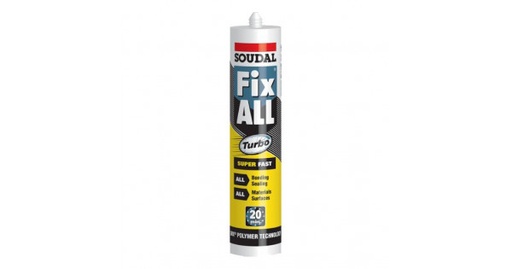 [121923] Soudal 290mL Fix ALL Turbo wit/blanc