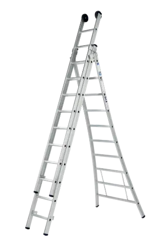 [5994012 G310A] DAS 3-delige schuifladder 'Atlas' 10 sporten
