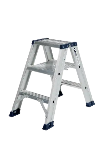 [5994005 DT3A] DAS trapladder dubbel 'Hercules' 3 treden
