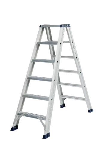 [5994077 DT6A] DAS trapladder dubbel 'Hercules' 6 treden